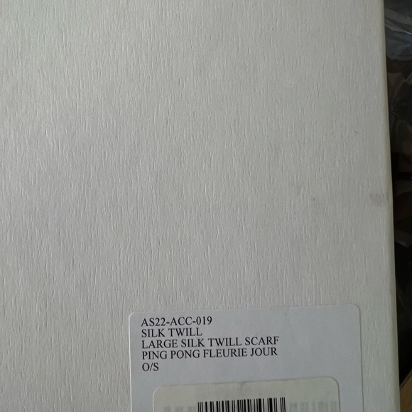 Casablanca Ping Pong Fleurie Jour Print Silk Scarf - Picture 10 of 10